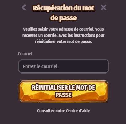 Mot de passe oublié dragonia